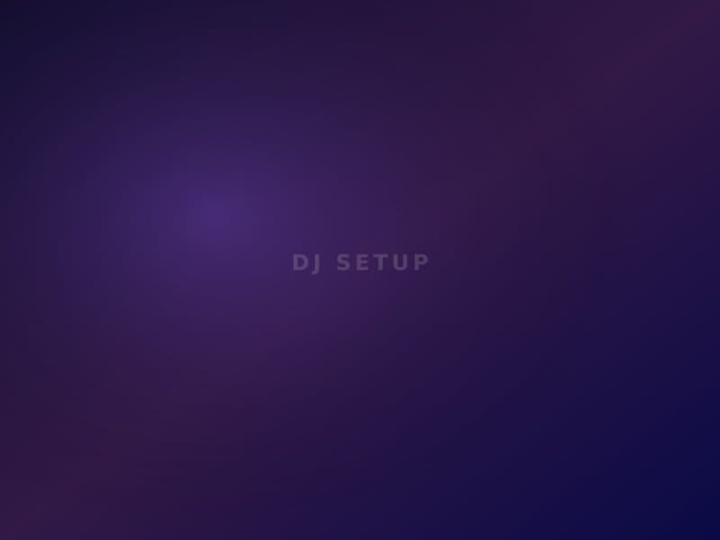 DJ Equipment Setup